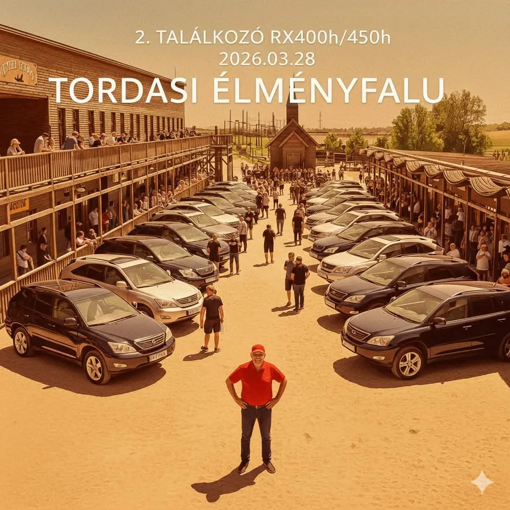 2026os 2. Talalkozò csak Lexus 400h/450h