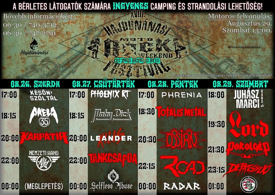 XVIII. Moto-Rock Weekend Fesztivál