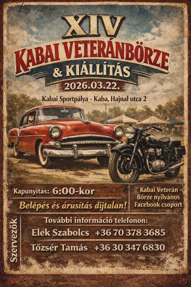 XIV. Kabai Veterán Börze és Kiállítás