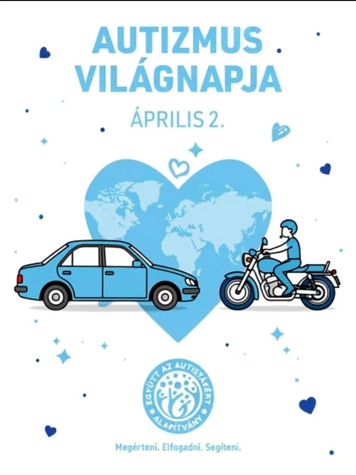 Autós Motoros Felvonulás az Autizmus Világnapján