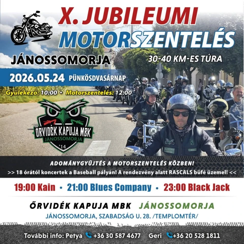 X. Őrvidék Kapuja Motorszentelés