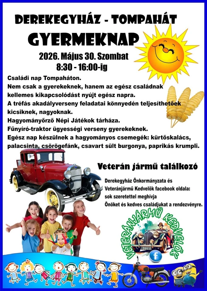 Veterán jármű találkozó és gyermeknap