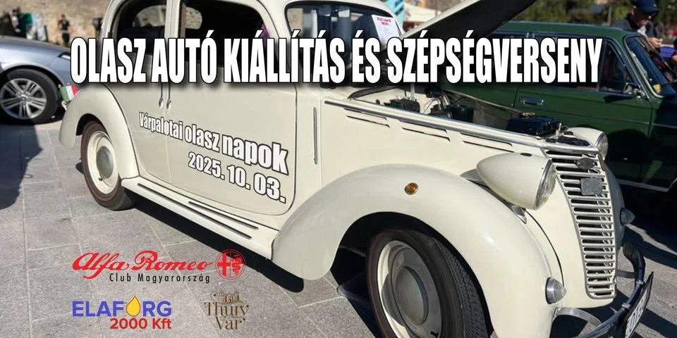 V. Olasz autó kiállítás és szépségverseny a Várpalotai olasz napokon