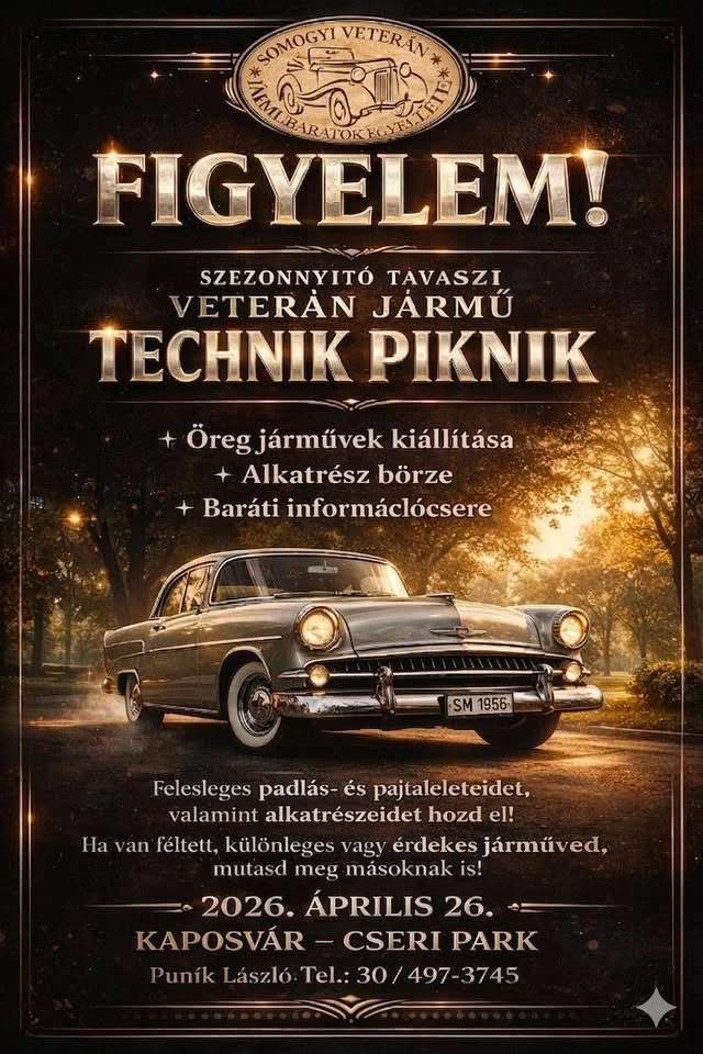 Szezonnyitó Tavaszi Veteránjármű Technik Piknik
