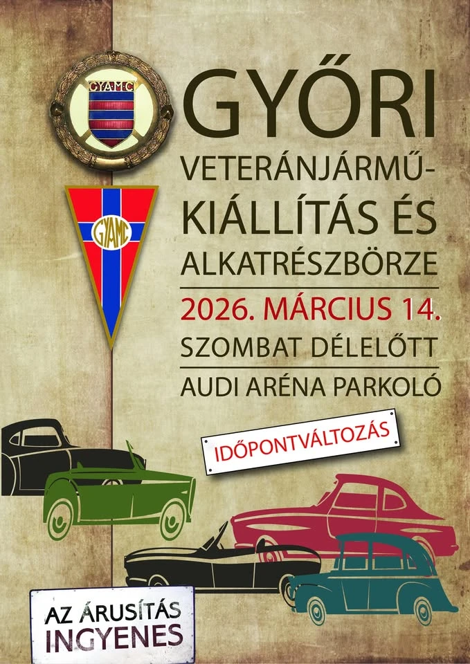 Győri Veteránjármű kiállítás és alkatrészbörze