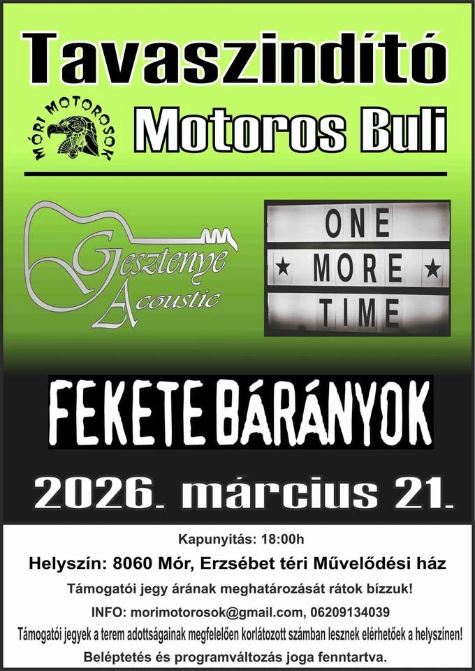 Tavaszindító motoros buli