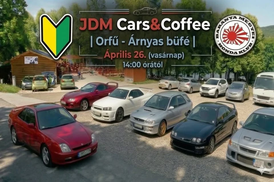 Japán autós Cars&Coffee Orfű