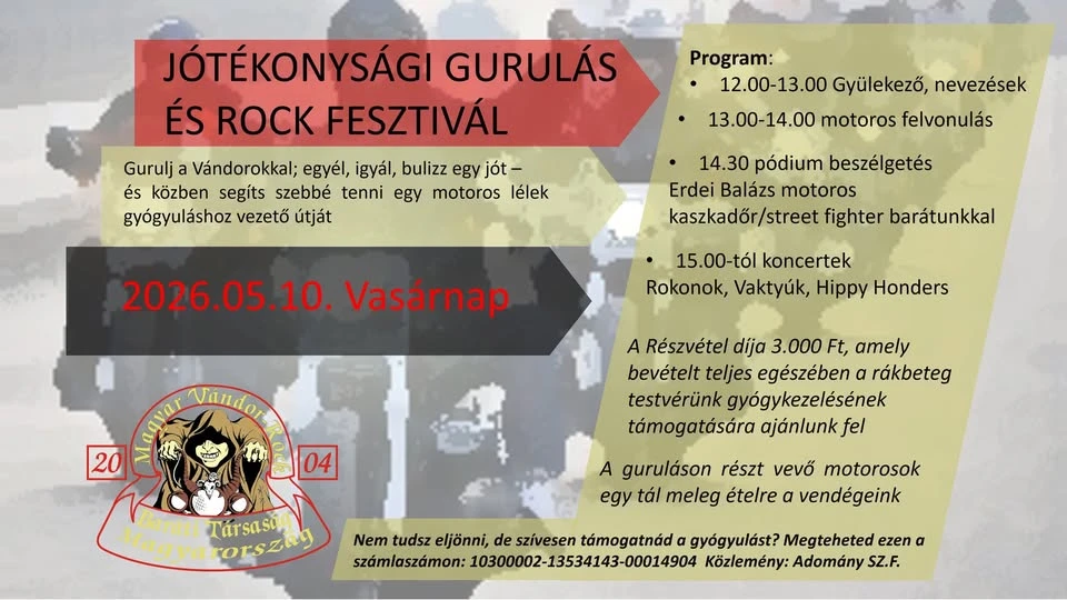 Jótékonysági gurulás & Rock Fest