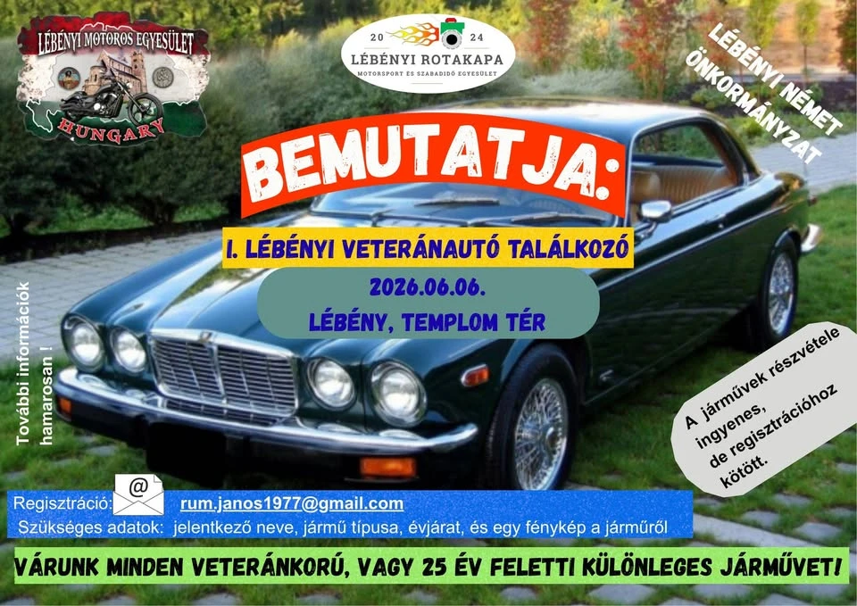 I. Lébényi Veteránautó Találkozó