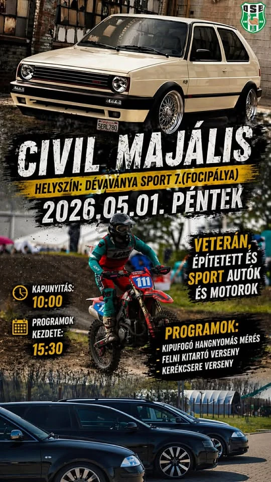 Tuning/Veterán autó és motor majális egy sportos szervezéssel