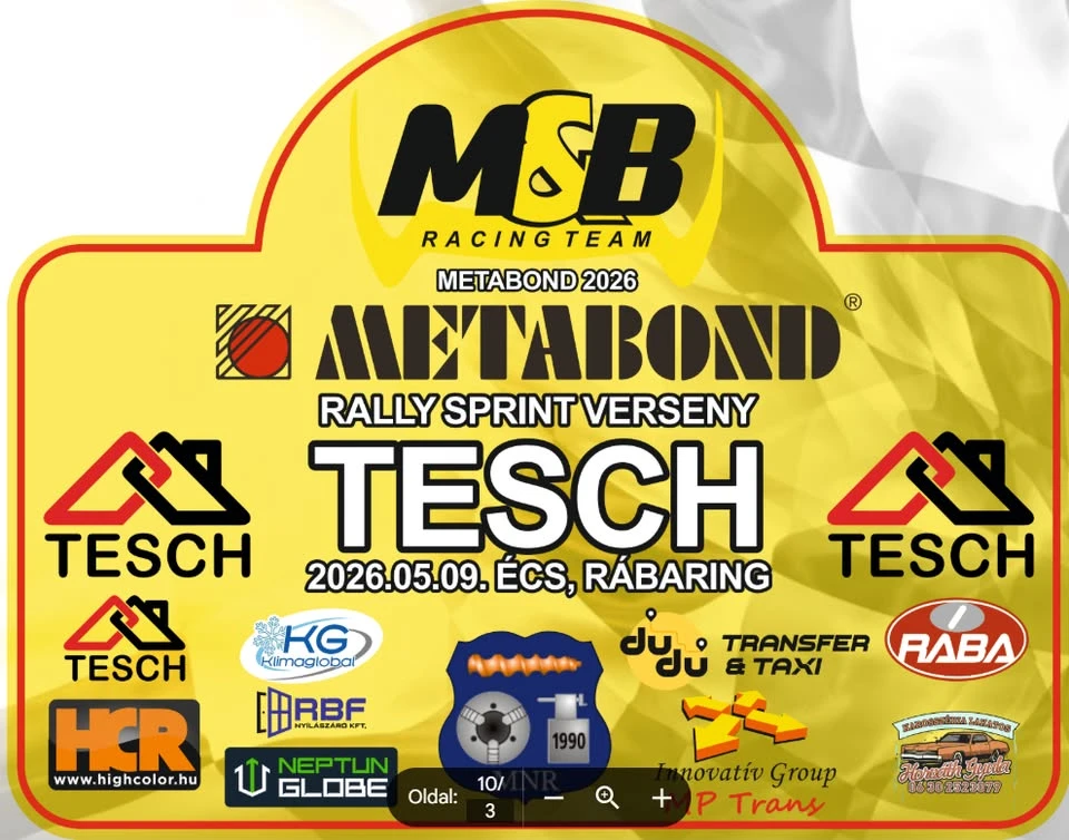 METABOND Rally Sprint TESCH Kupa