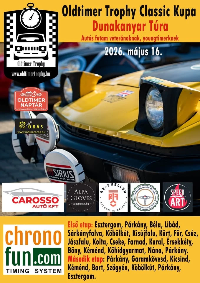 Oldtimer Trophy Classic Kupa - Dunakanyar túra