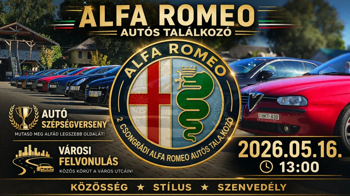 2. Csongrádi Alfa Romeo autós találkozó