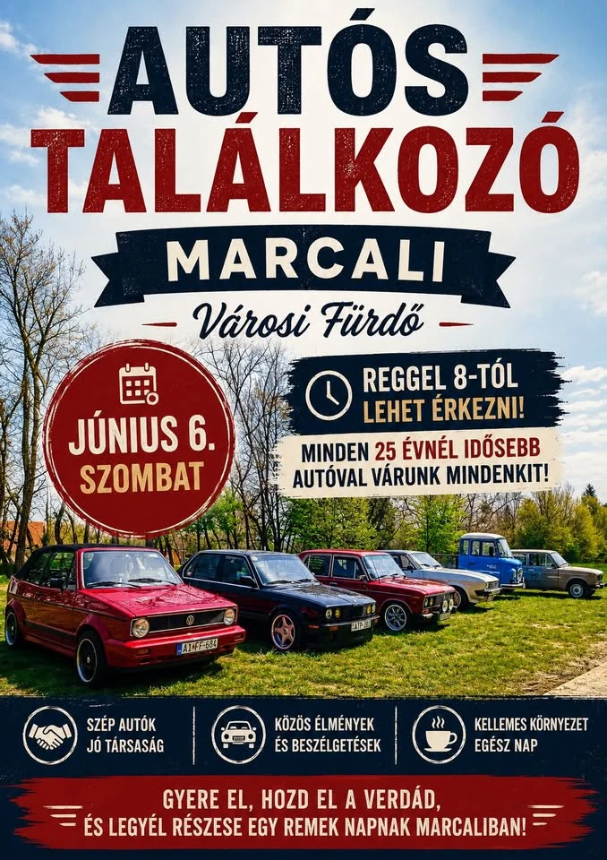 II. Marcali régi/klasszikus autós összeröffenés
