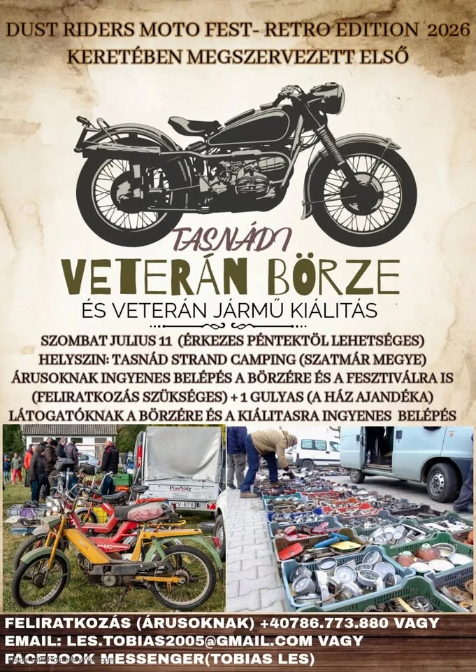 Tasnadi veterán börze és veterán jármű kiállítás