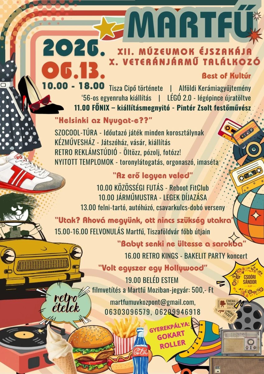 XII. MÚZEUMOK ÉJSZAKÁJA X. VETERÁNJÁRMŰ TALÁLKOZÓ