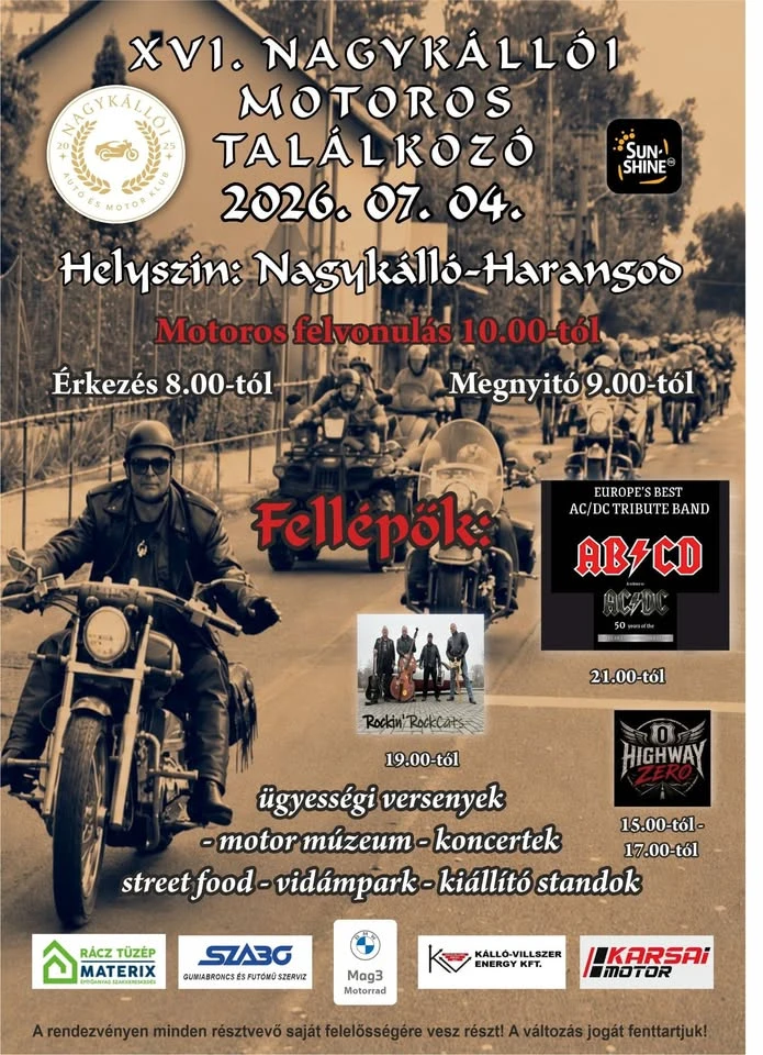 XVI. Nagykállói Motoros Találkozó