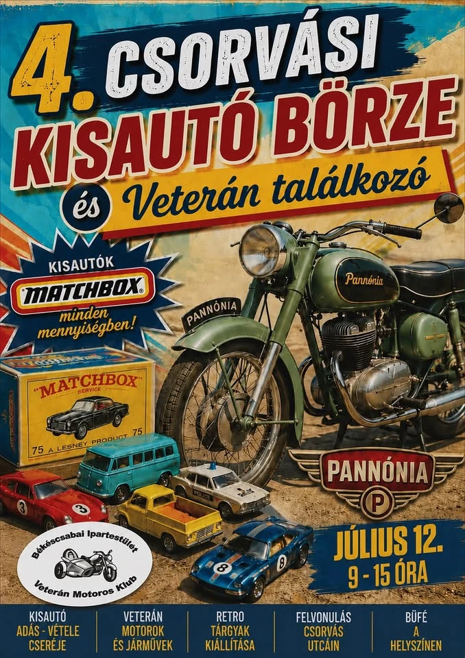 4. Csorvási Veterán Találkozó és Kisautó börze