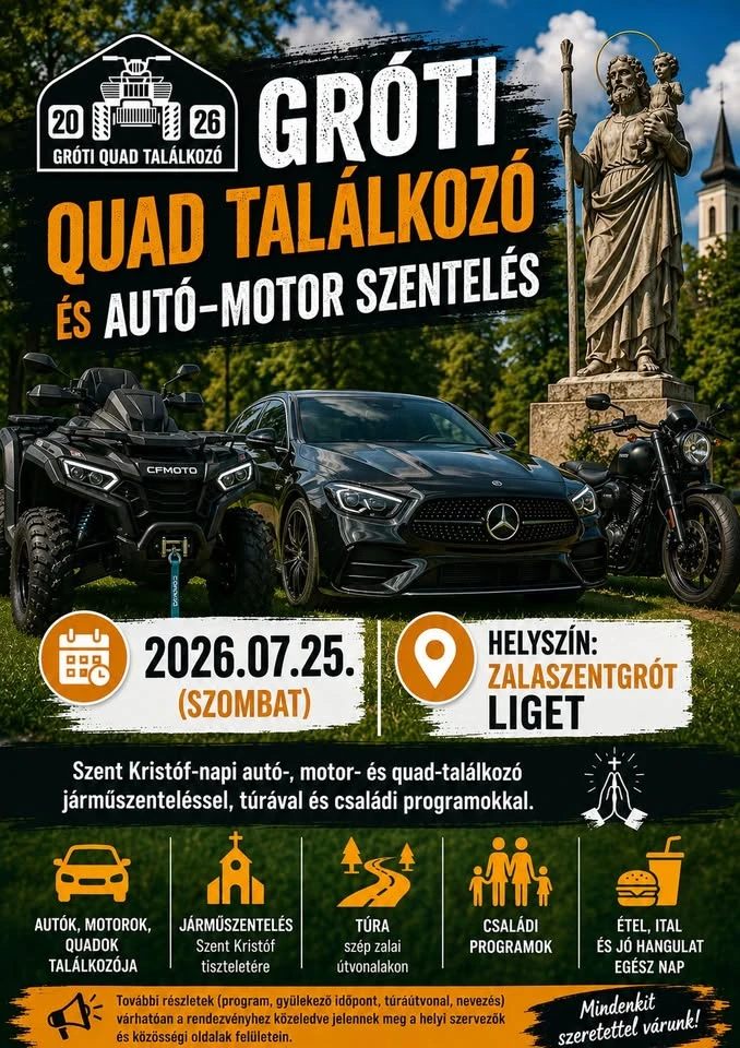 Gróti Quad Találkozó és Autó-Motor Szentelés