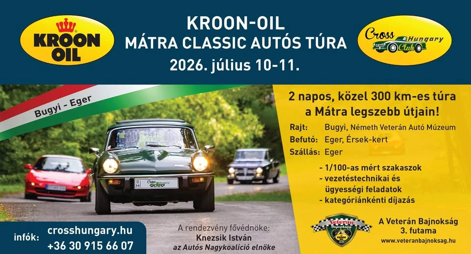 Kroon-Oil Mátra Classic Autós Túra