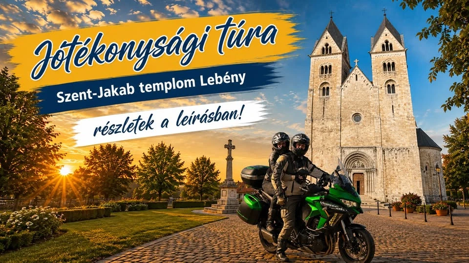 Jótékonysági Motoros Túra Virág és családja támogatására
