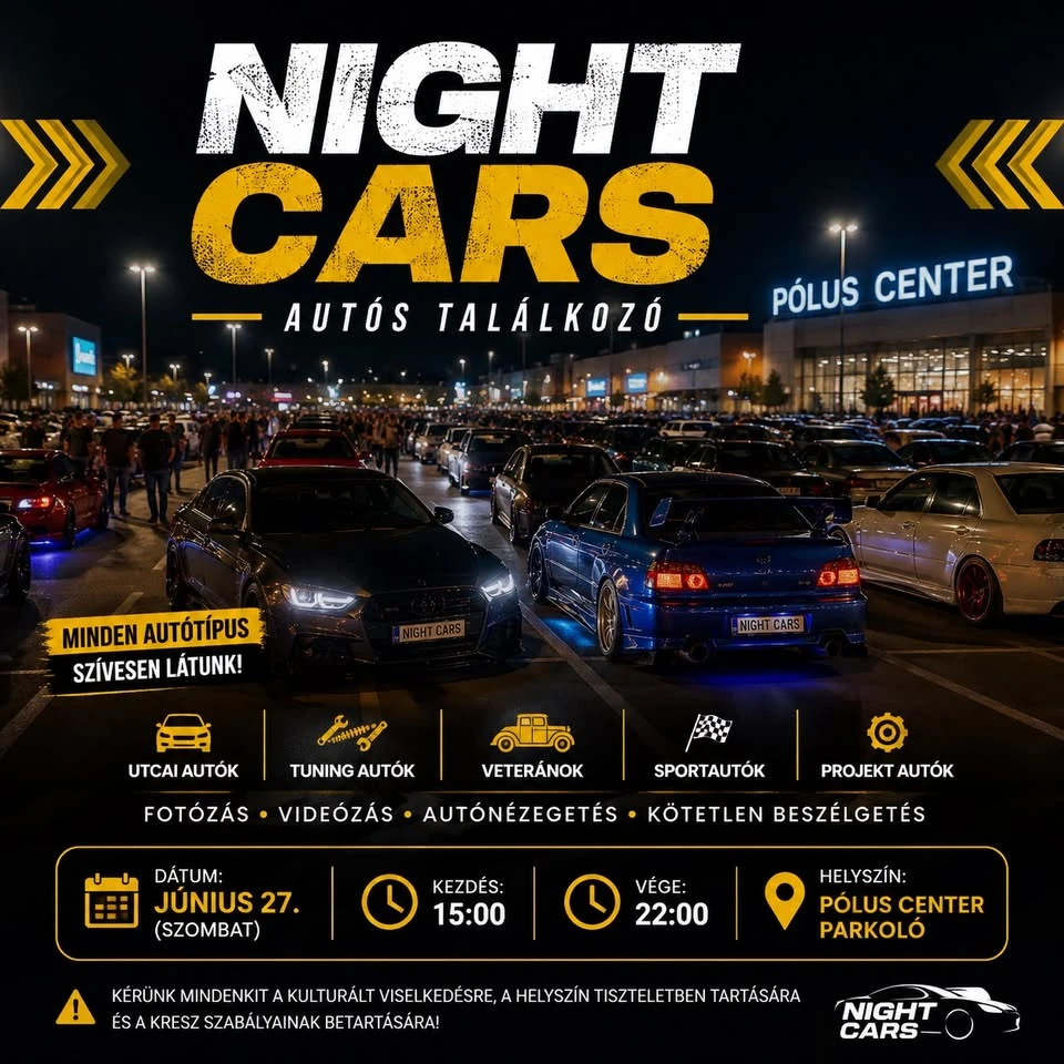Night Cars Summer Meet Vibe
