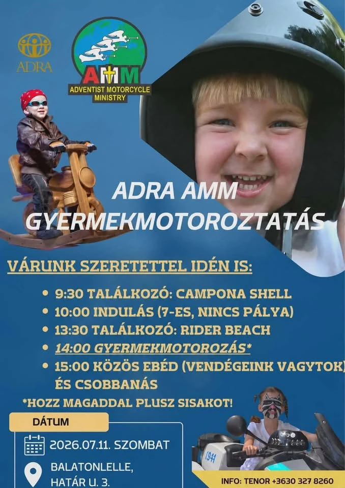 AMM ADRA gyermekmotoroztatás