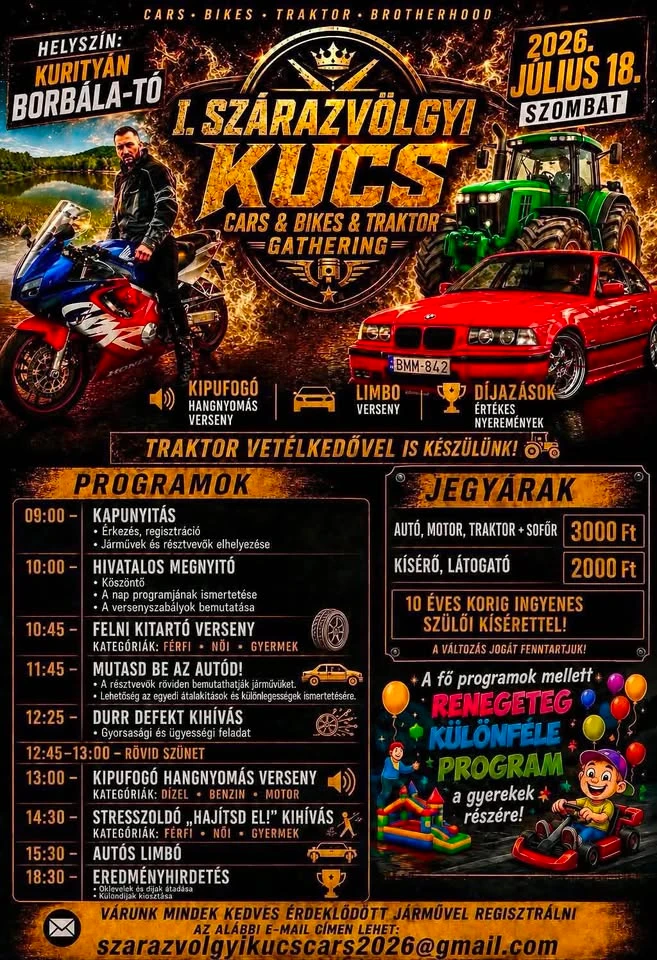 I. Szárazvölgyi Kucs Cars & Bikes & Traktor Gathering