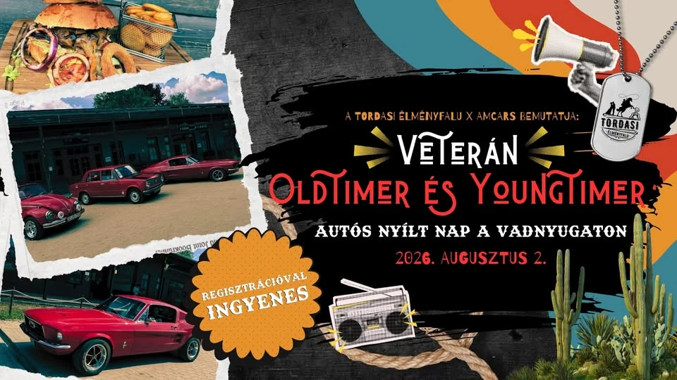Veterán Oldtimer és Youngtimer Autós Nyílt Nap a Vadnyugaton!