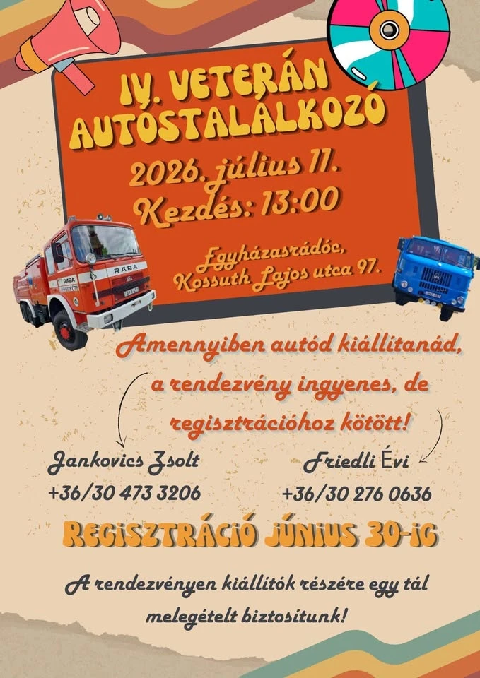 IV. Veterán Autóstalálkozó