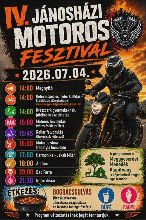 IV. Jánosházi Motoros Fesztivál