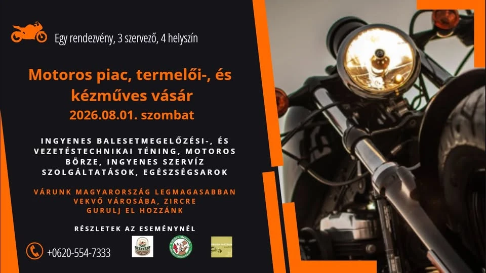 Motoros piac, termelői- és kézműves vásár