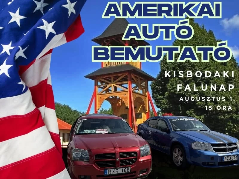 Amerikai autó bemutató - Kisbodaki falunap