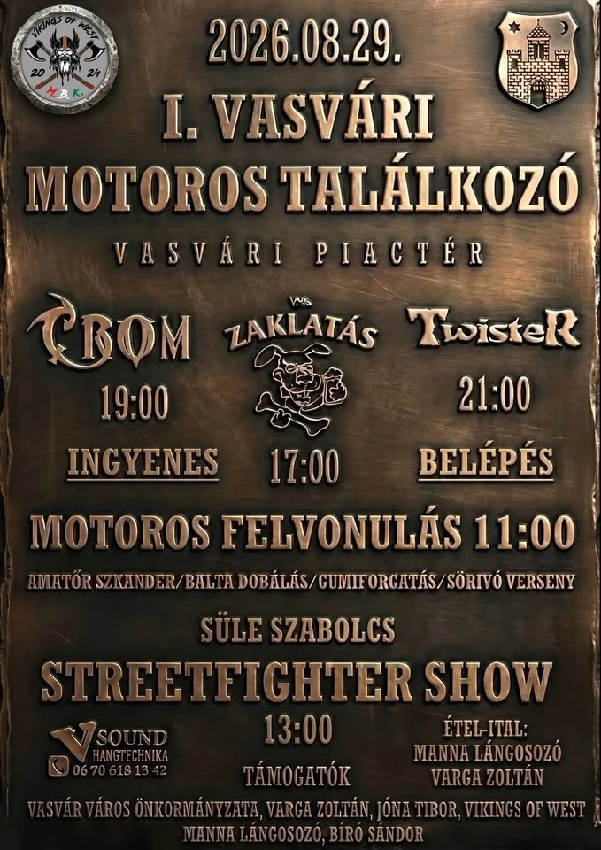 I. Vasvári Motoros Találkozó