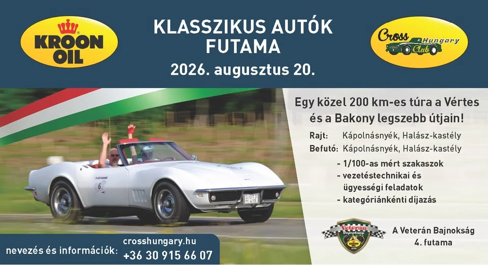 Kroon-Oil Vértes Classic Autós Túra
