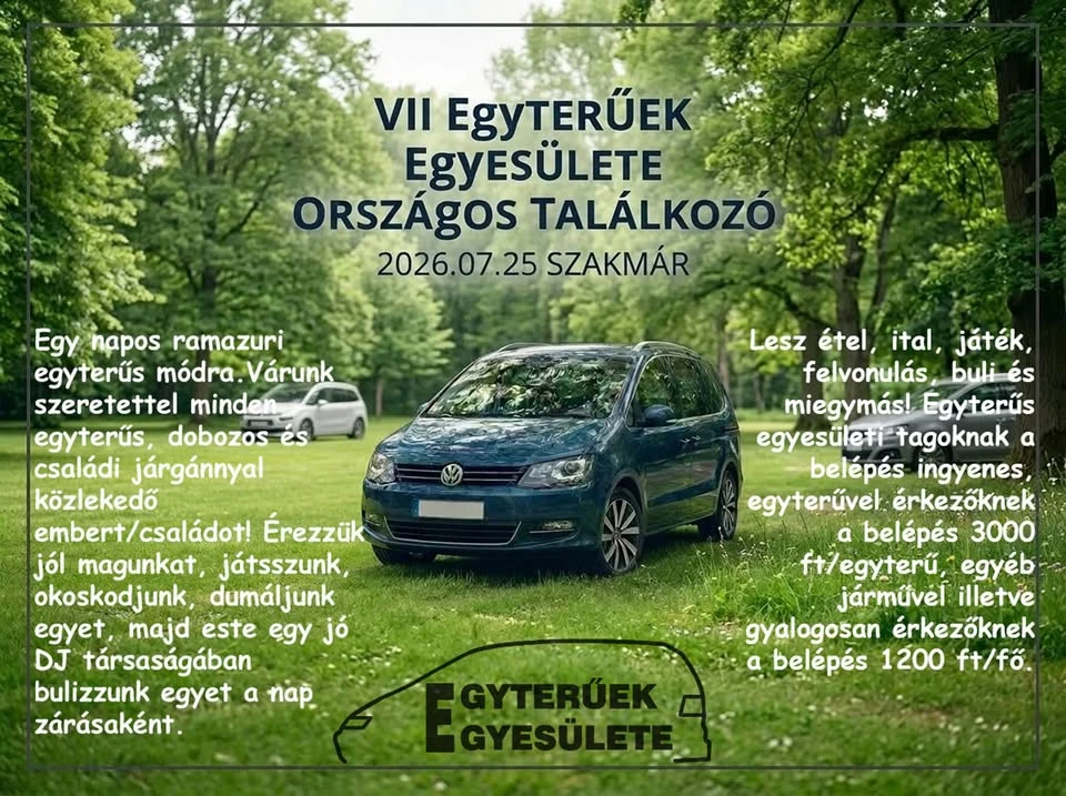 VII. Egyterűek Egyesülete Országos találkozó