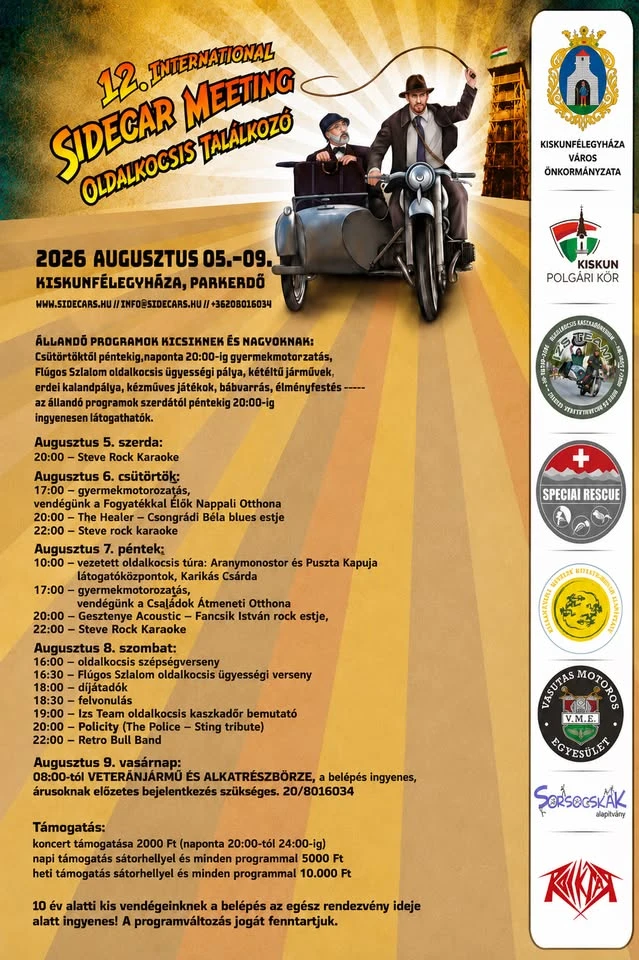 12. Sidecar Meeting Oldalkocsis Találkozó Hungary