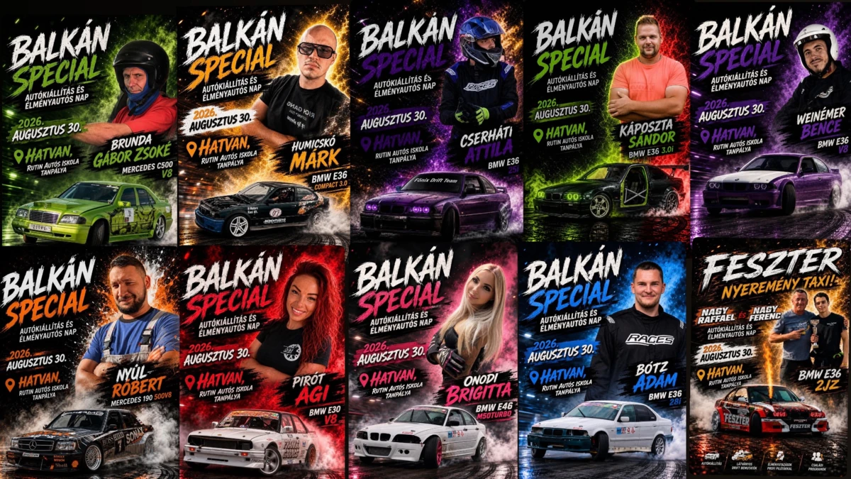 BalkanSpecial jótékonysági autókiállítás és élmény autós nap