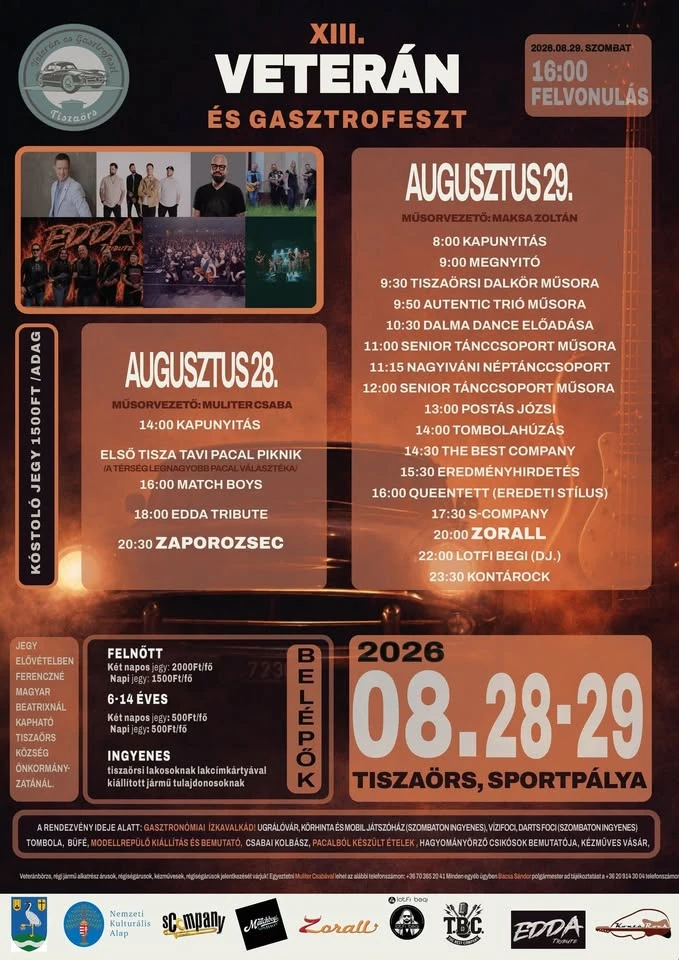 XIII. Veterán és Gasztrofeszt