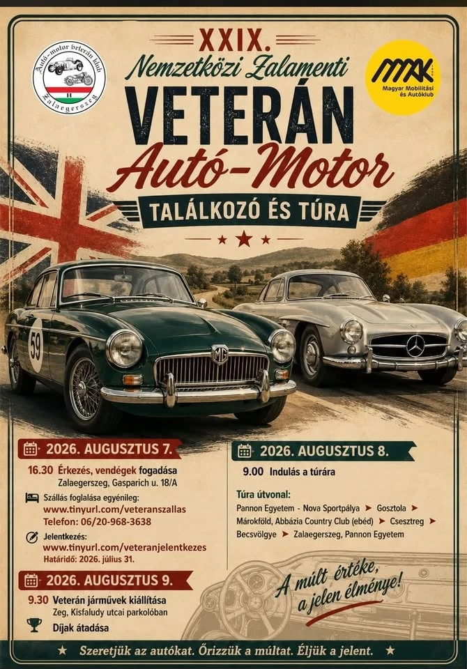 Zalamenti veterán autó-motor túra