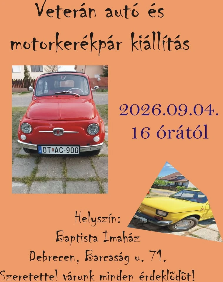 Veterán jármű kiállítás