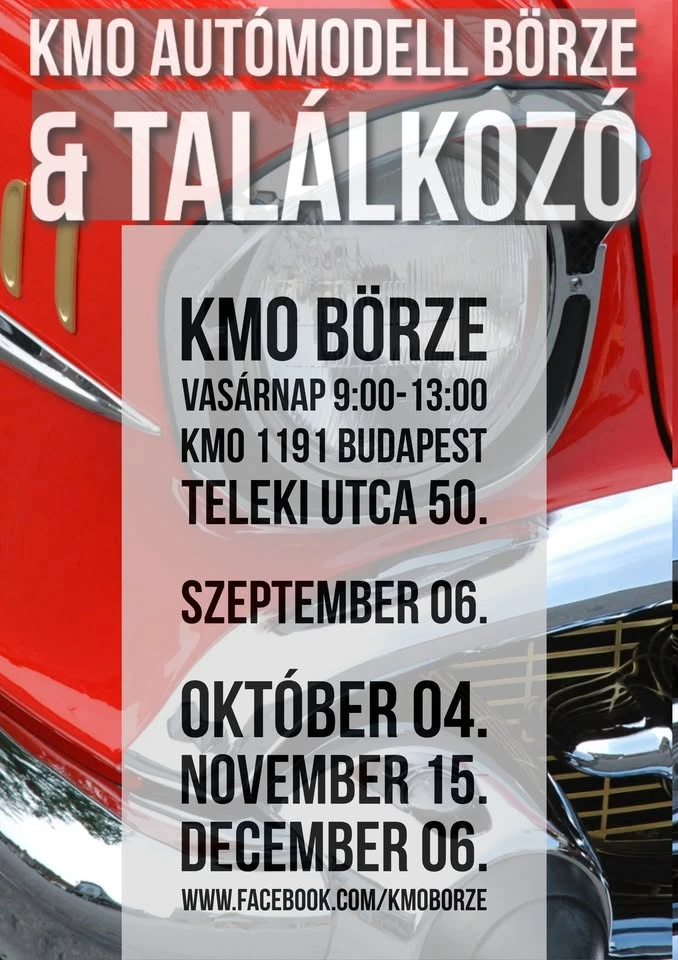 KMO Autómodell Börze & Találkozó