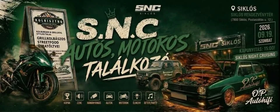 XIV. Siklós Night Cruising Autós-Motoros Találkozó