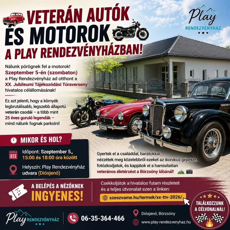 Veterán autók találkozója