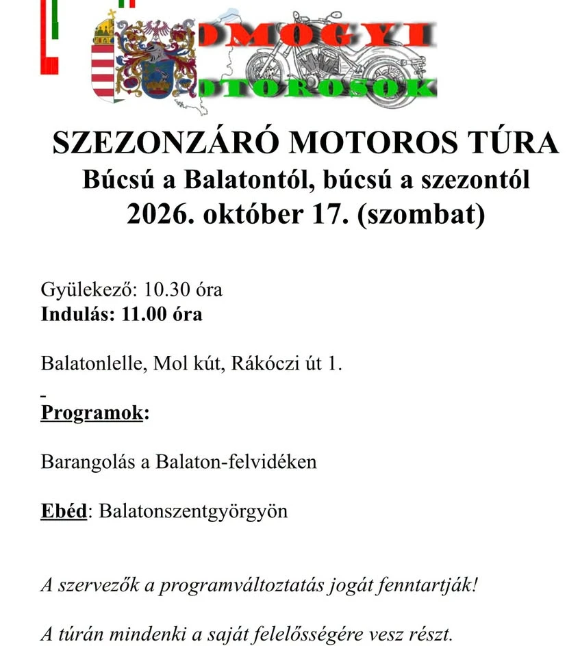 Szezonzáró túra