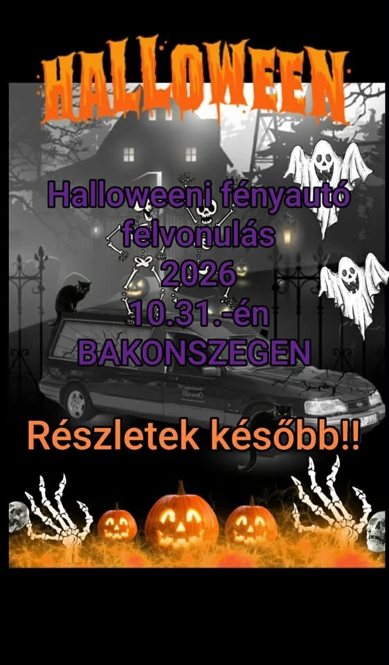 Halloween autós felvonulás