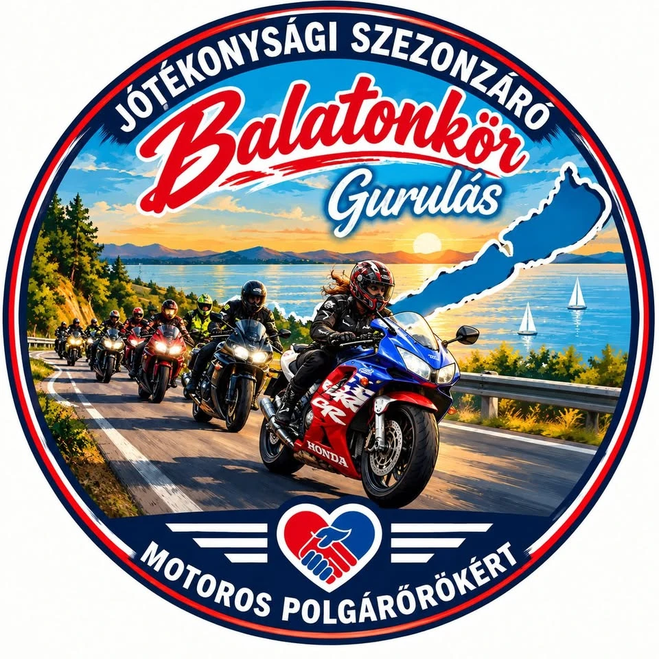 Jótékonysági szezonzáró balatonkör gurulás