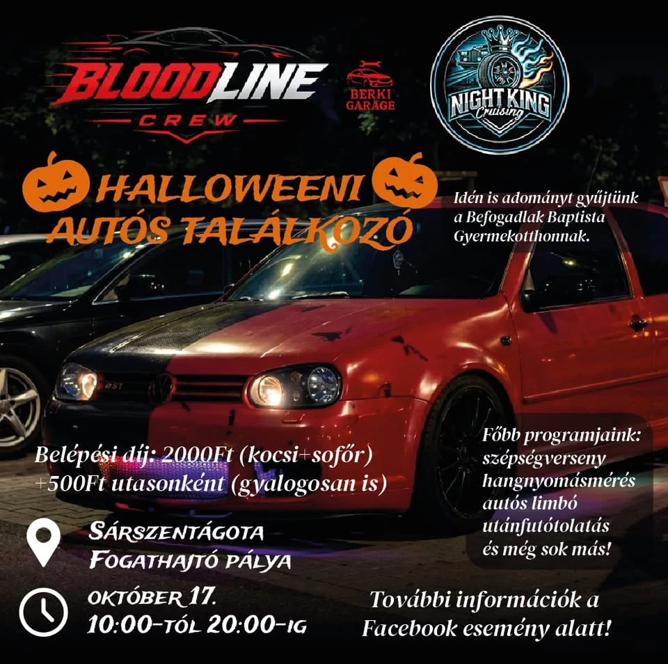 Halloweeni Autós Találkozó