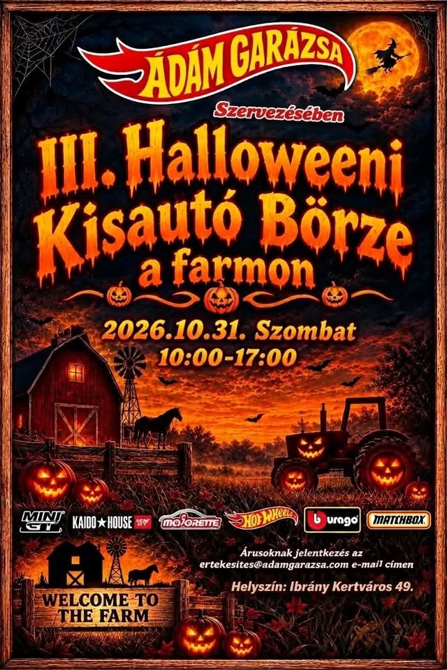 III. Halloweeni Kisautó Börze a Farmon