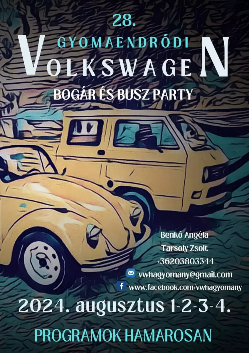 28. Gyomaendrődi Volkswagen Bogár és Busz Party